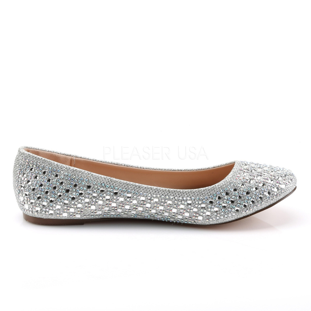 Rhinestone Glitter Ballet Flats Shoes - Picture 4 of 4